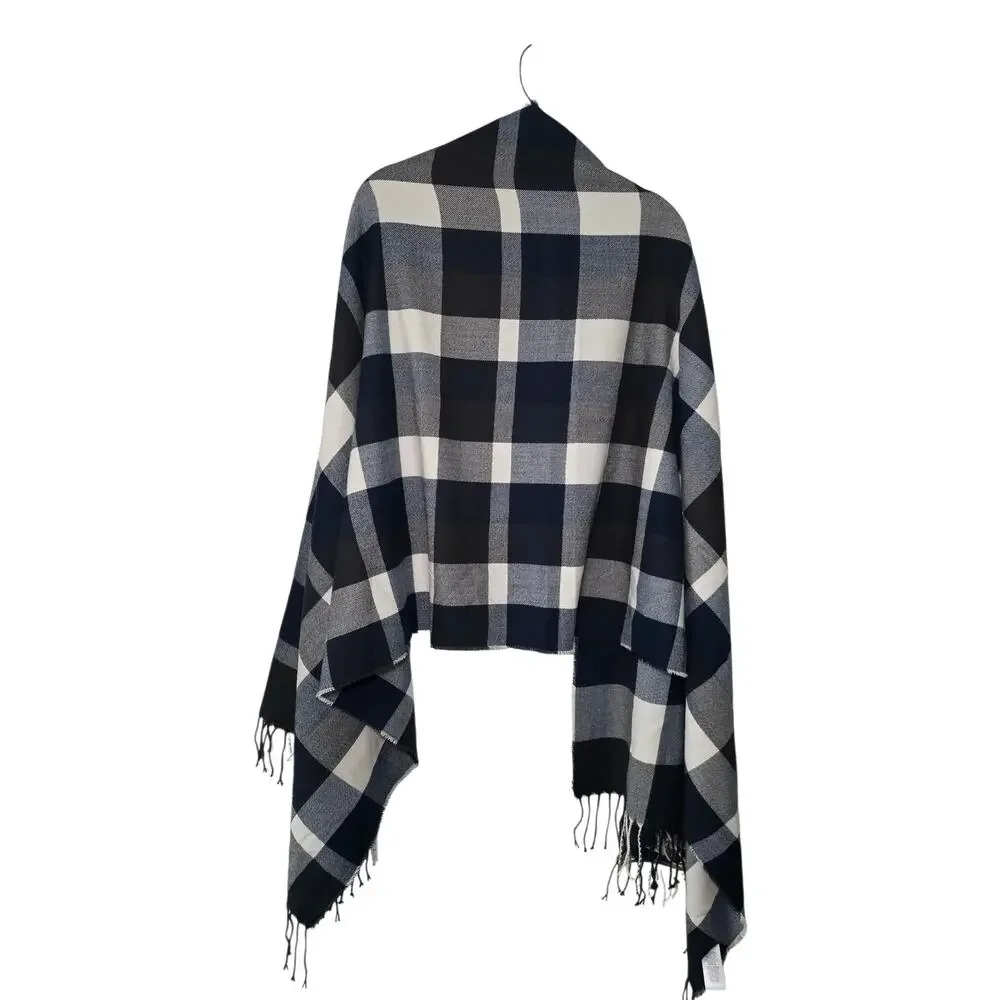 Lot of 3 Plaid Scarves Pendleton Wool + Plush Apparel Oversized Wrap